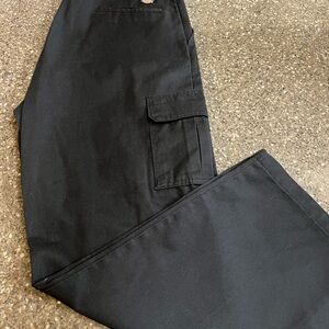 Dickies Men's Black Cargo Work Pants size 40x32 EUC Church Office Mechanic